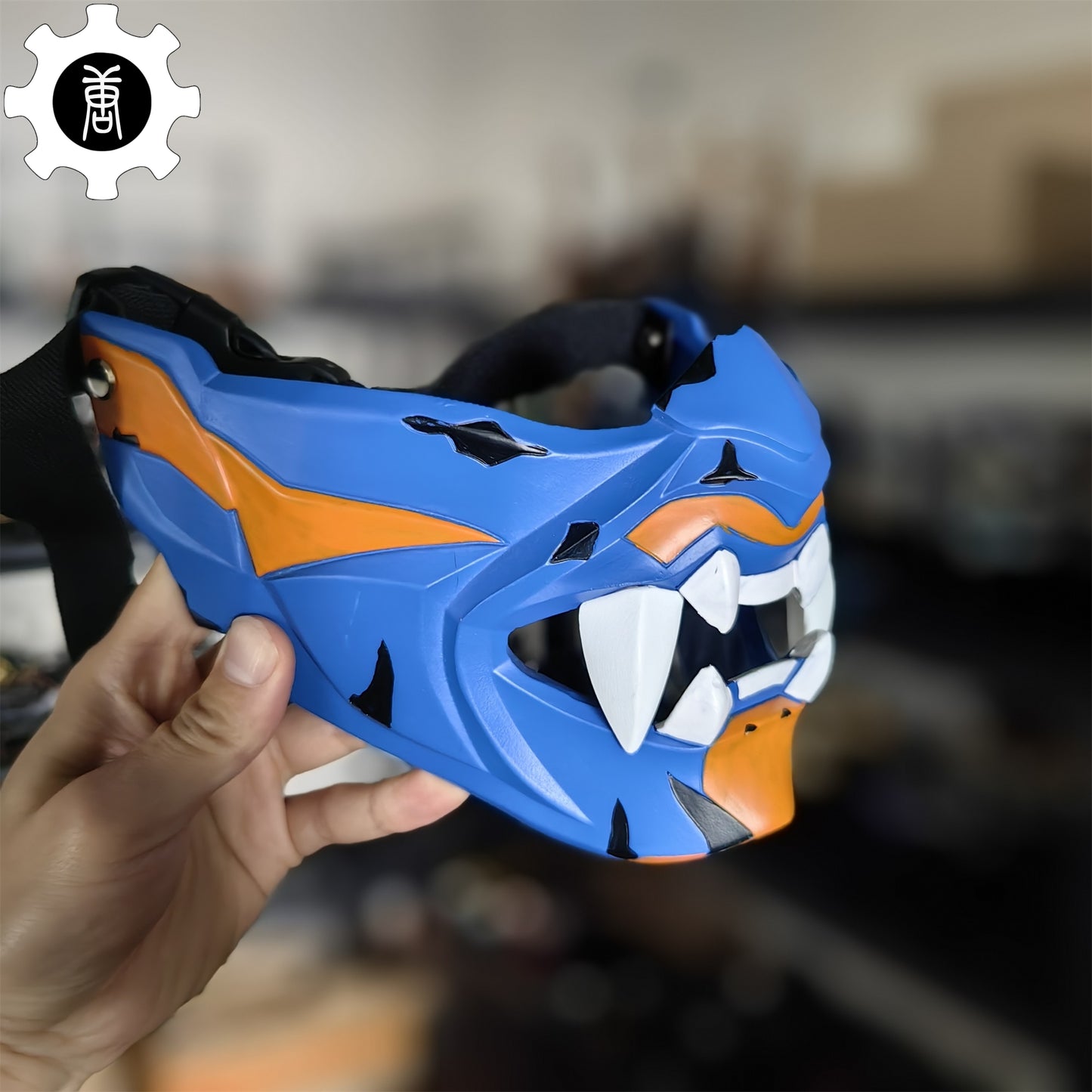 3D Printed Yoru Mask Duelist Half Face Mask Yoru Cosplay Prop