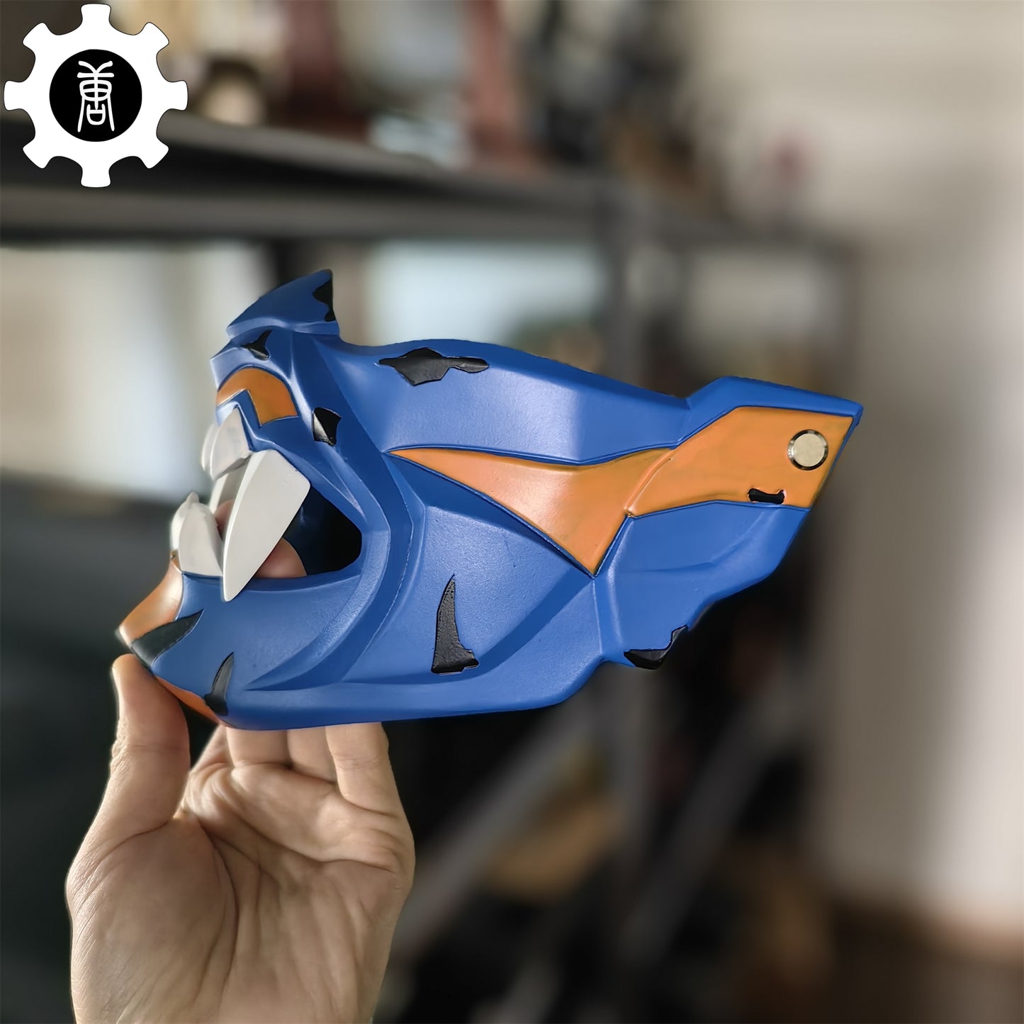 3D Printed Yoru Mask Duelist Half Face Mask Yoru Cosplay Prop