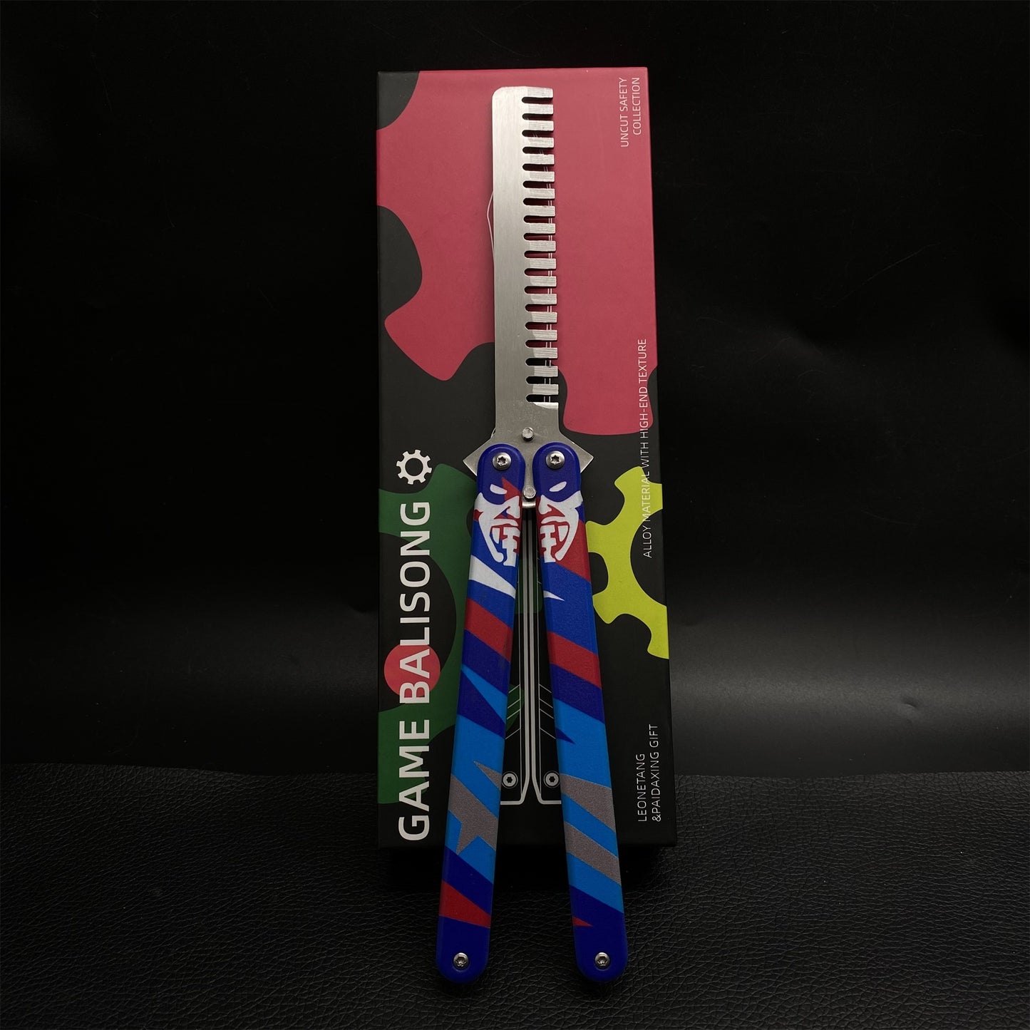 Blunt Blade Stainless Steel Yoru Comb Balisong Butterfly Trainer