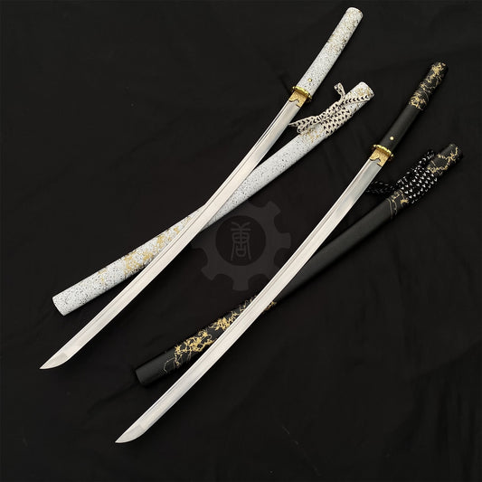 GOY Ytsu Katana Carbon Steel Forged Gilded Dawn Gilded Night Samurai Sword