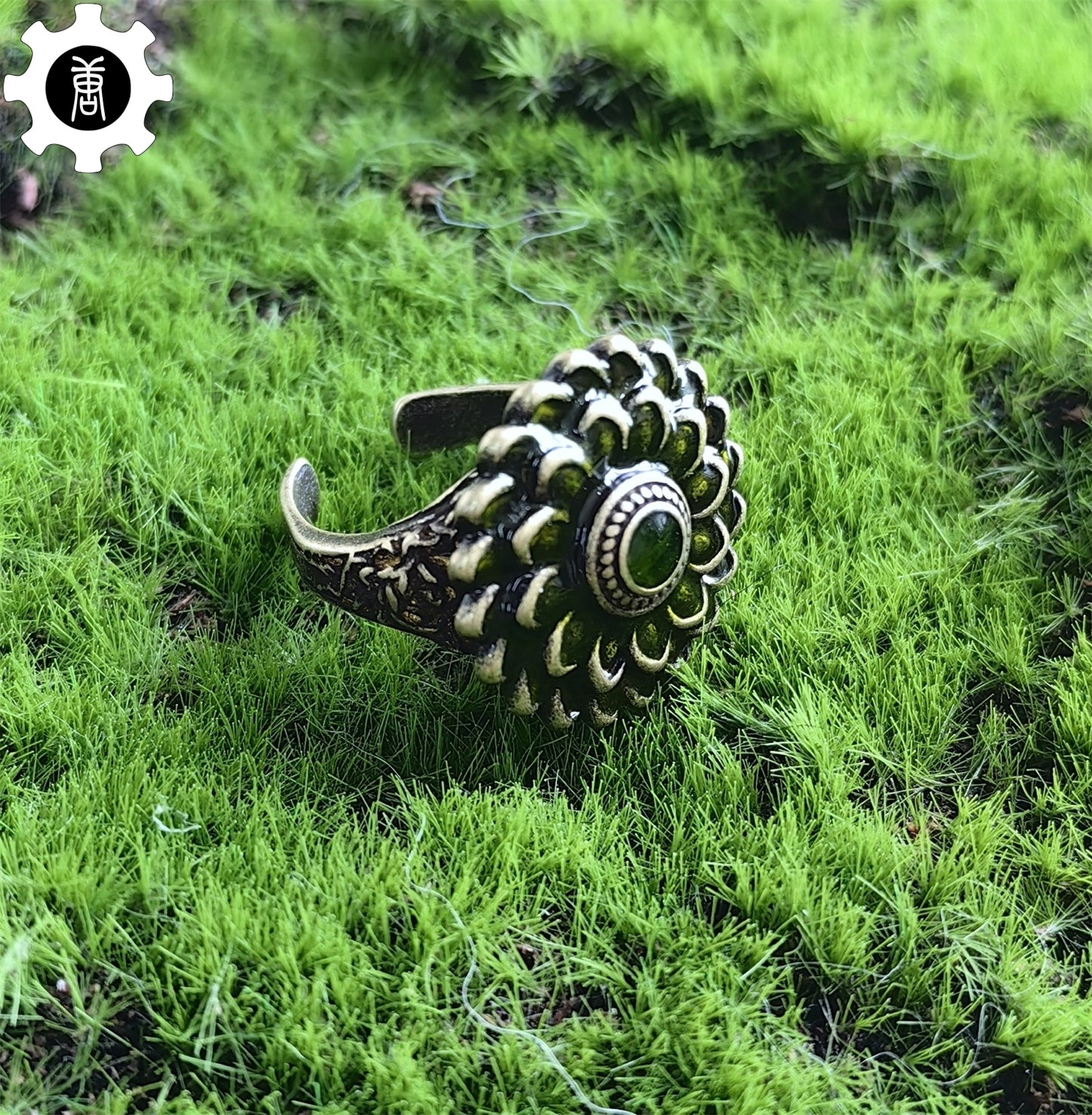 Cloranthy Ring Metal Punk Adjustable Open Ring
