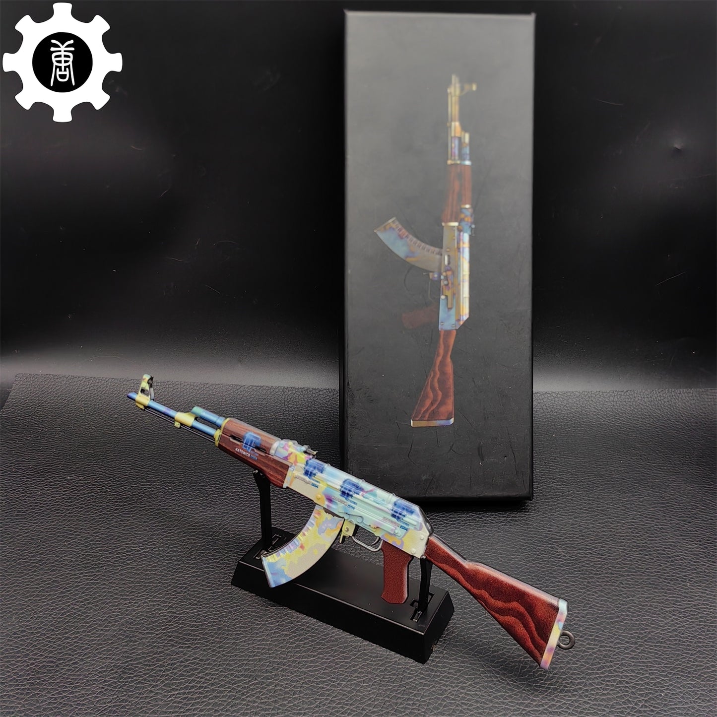 AK47 Neon Rider Case Hardened AK47 Vulcan Metal Gun Miniature