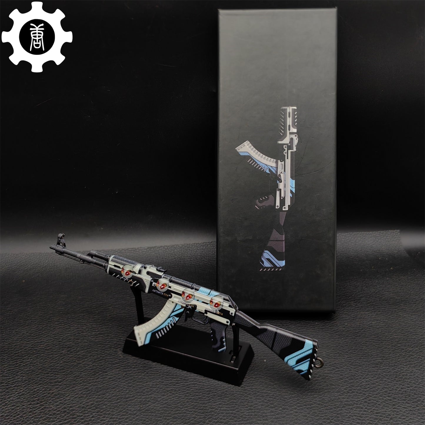 AK47 Neon Rider Case Hardened AK47 Vulcan Metal Gun Miniature