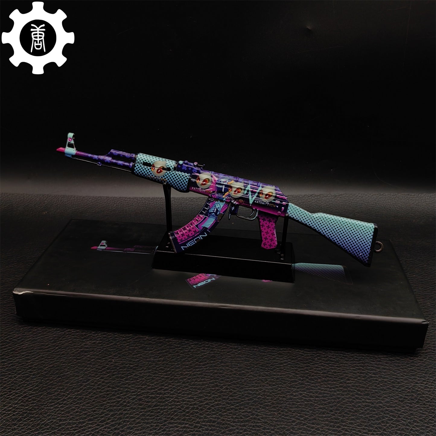 AK47 Neon Rider Case Hardened AK47 Vulcan Metal Gun Miniature