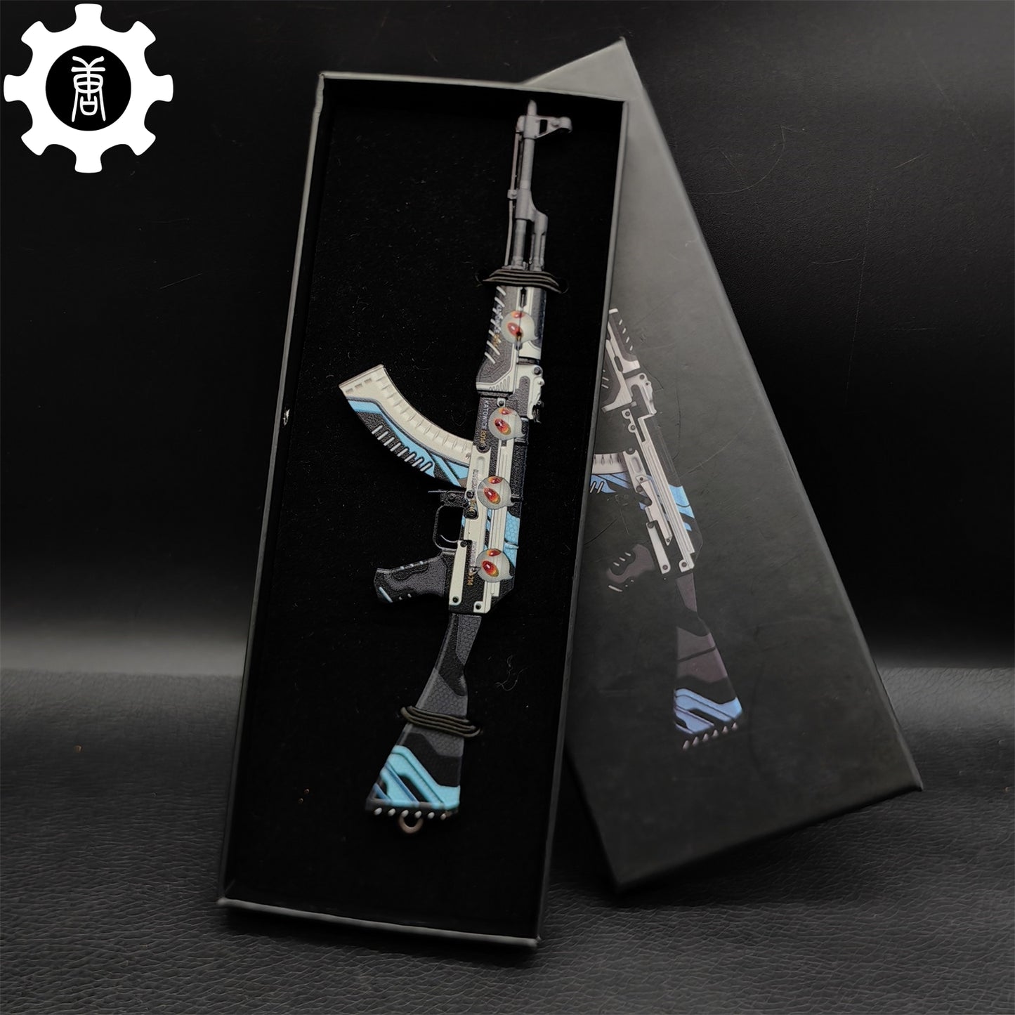 AK47 Neon Rider Case Hardened AK47 Vulcan Metal Gun Miniature