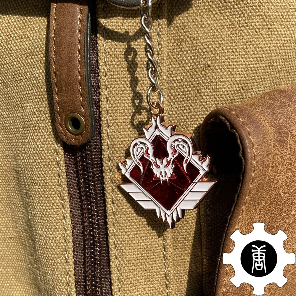 Predator Badge Keychain Predator Rank Insignia Pendant