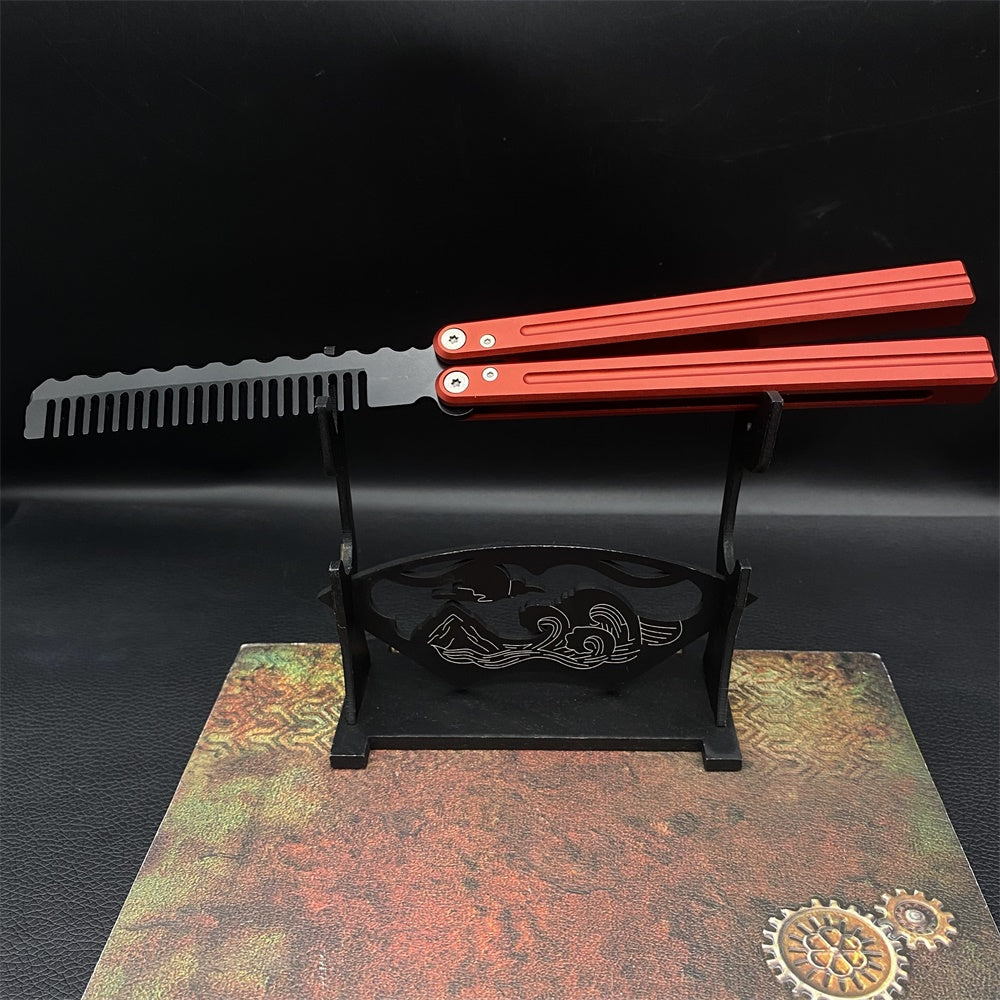 CNC Cutting High-End Balisong Comb Butterfly Knife Trainer