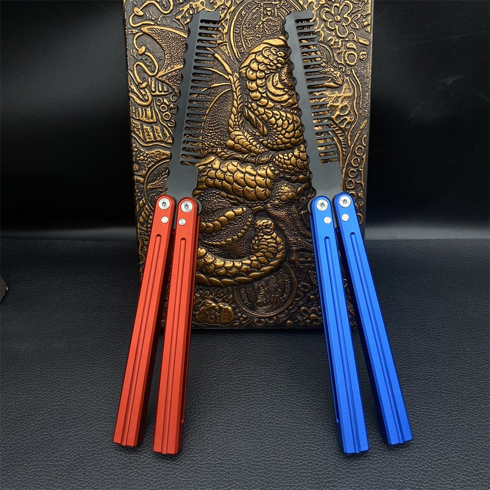 CNC Cutting High-End Balisong Comb Butterfly Knife Trainer