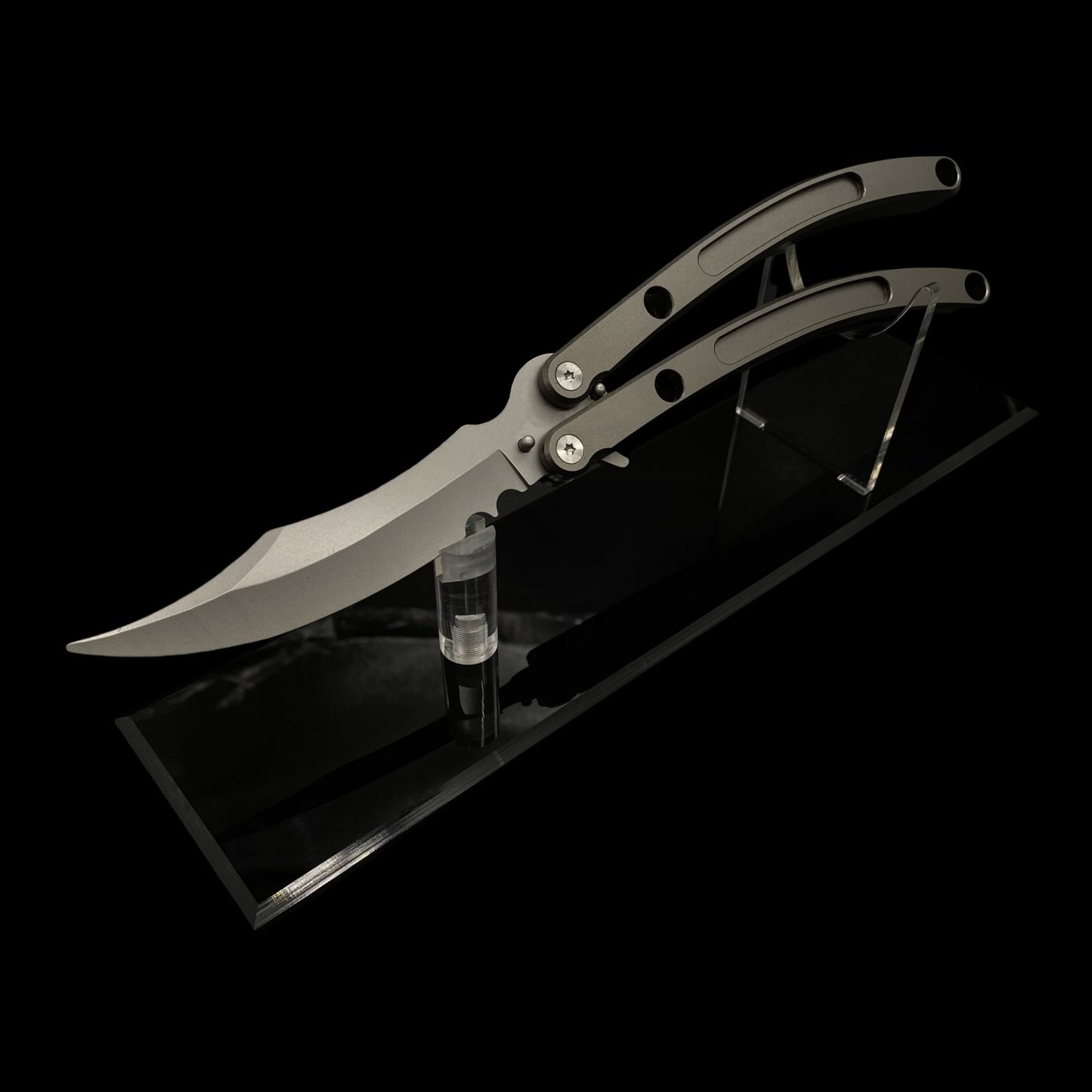 Black Market Butterfly Knife High-End CNC Balisong Trainer