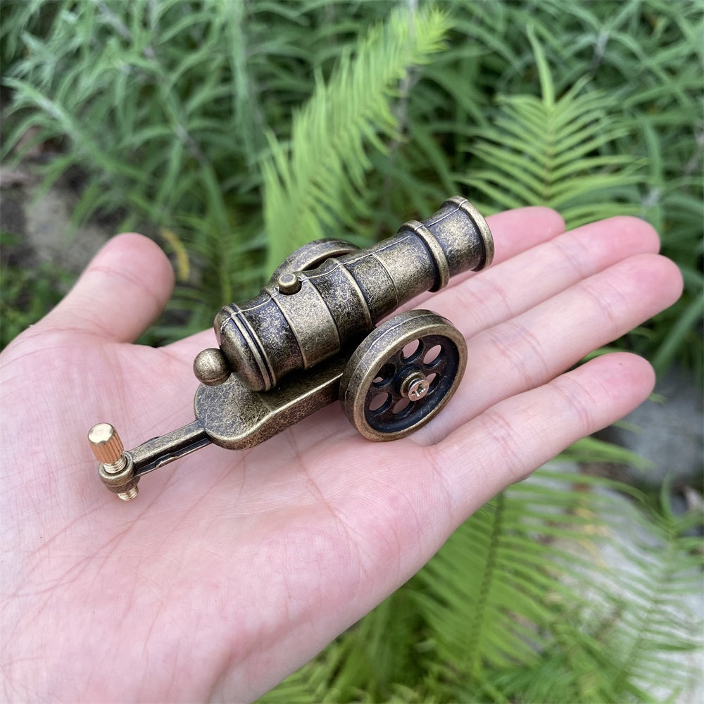 Metal Miniature Antiqued Smoothbore Cannon 10CM/3.9"