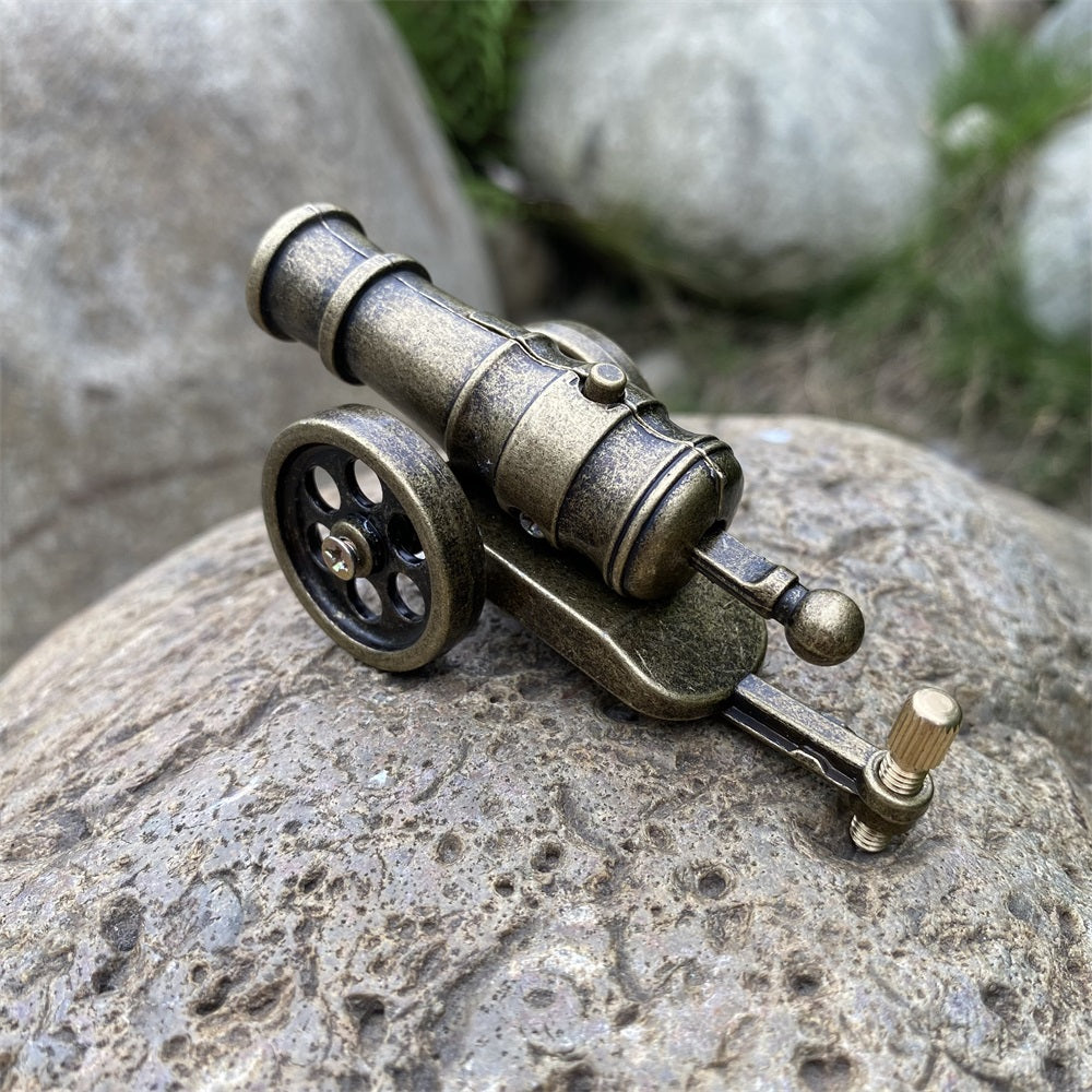 Metal Miniature Antiqued Smoothbore Cannon 10CM/3.9"
