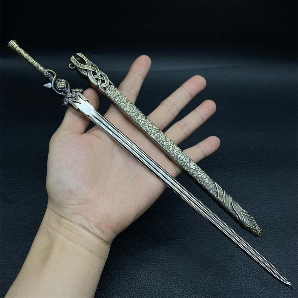 Cool Weapons Chinese Style Swords Metal Tiny Sword Replica 8 Options