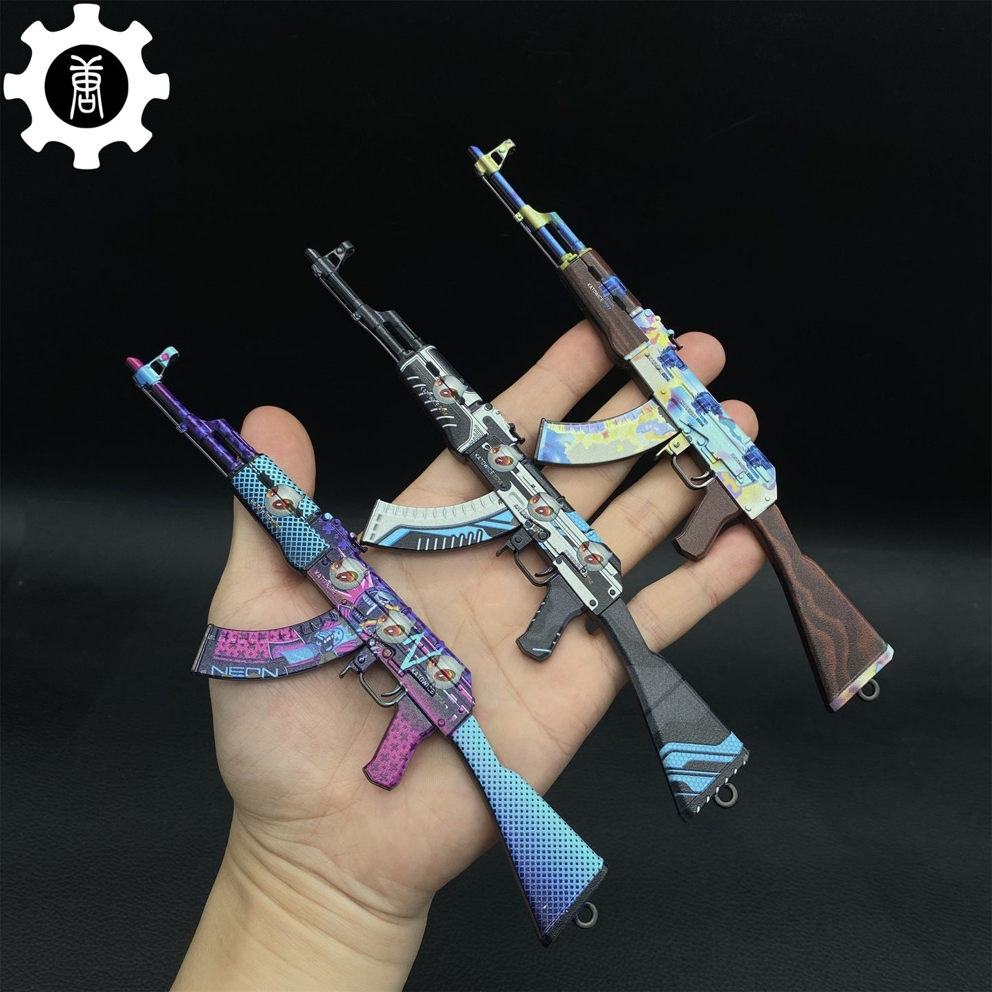Crimson Web Skin Stiletto Knife Karambit Stickers Keychains Random AK Gift Box
