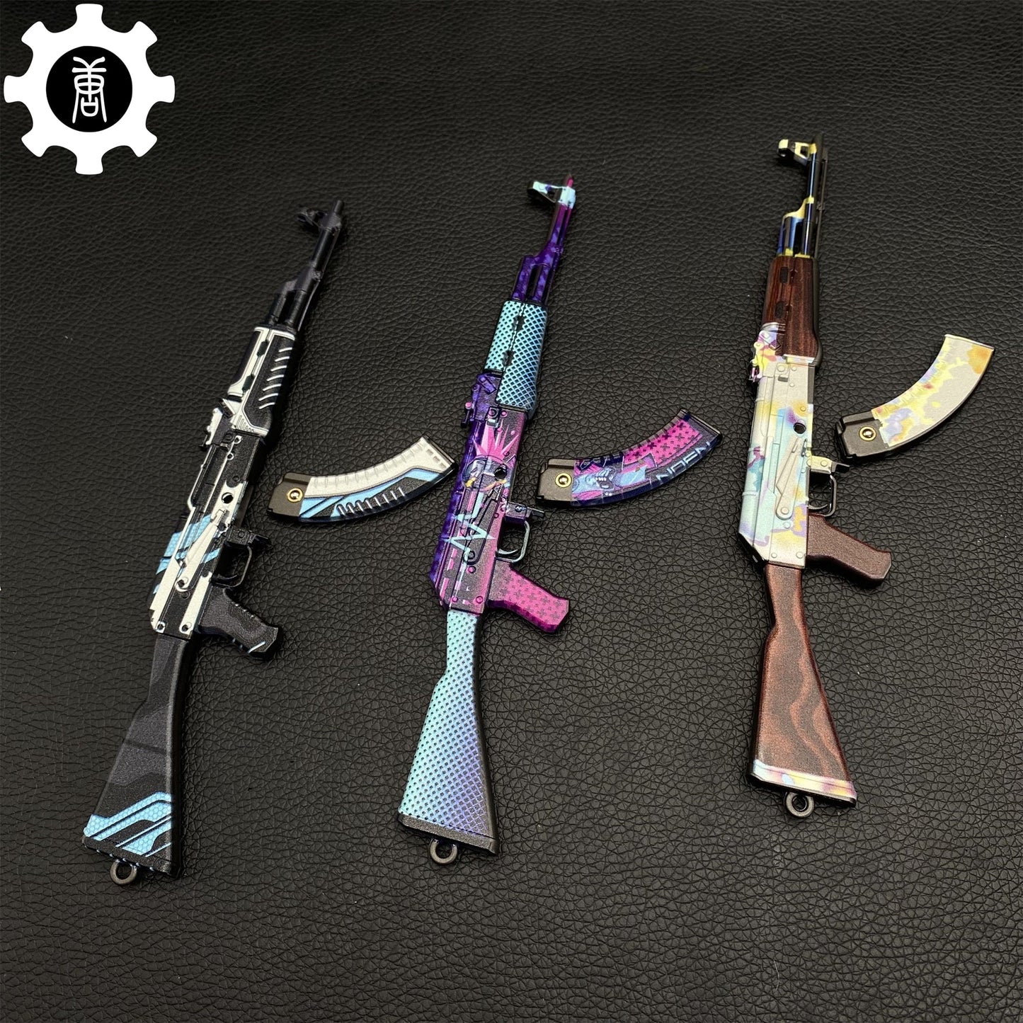 Crimson Web Skin Stiletto Knife Karambit Stickers Keychains Random AK Gift Box