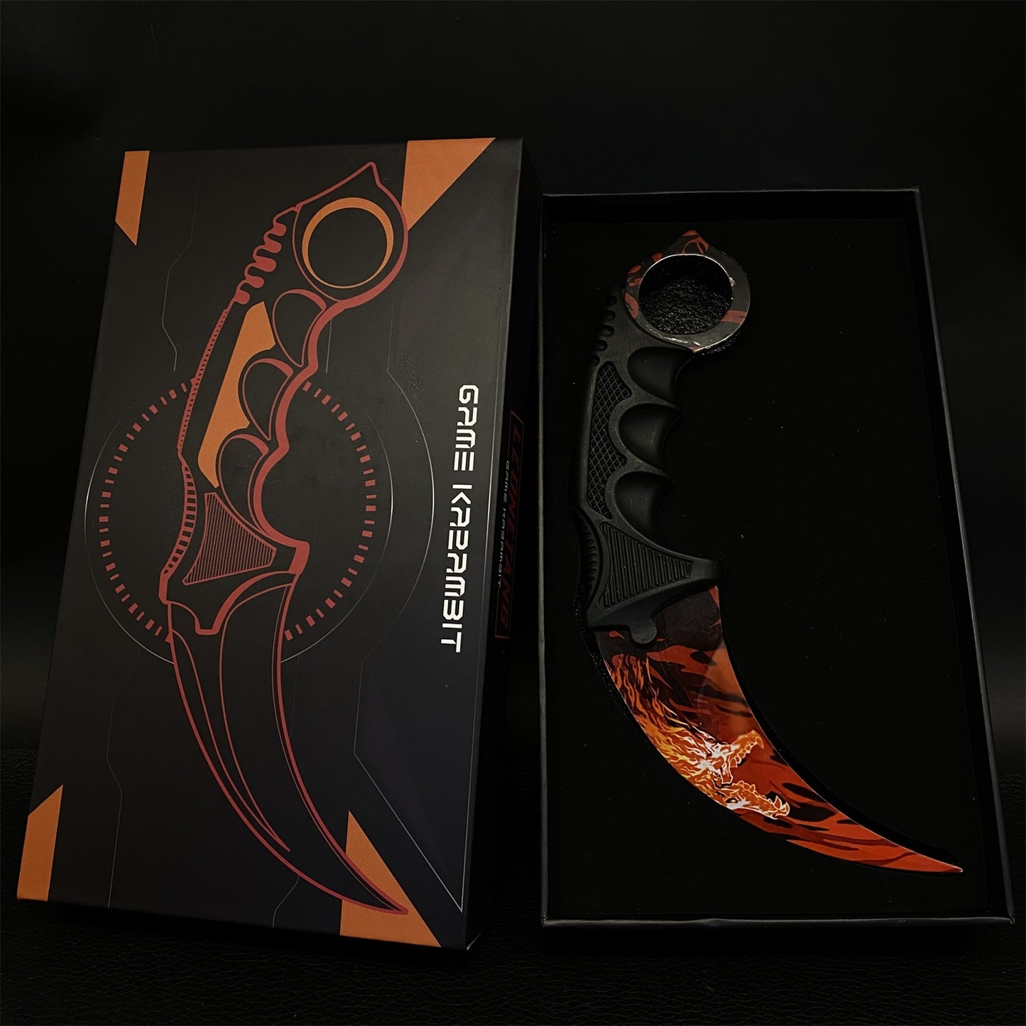 Global Offensive Game Karambit Blunt Blade Replica With Gift Box