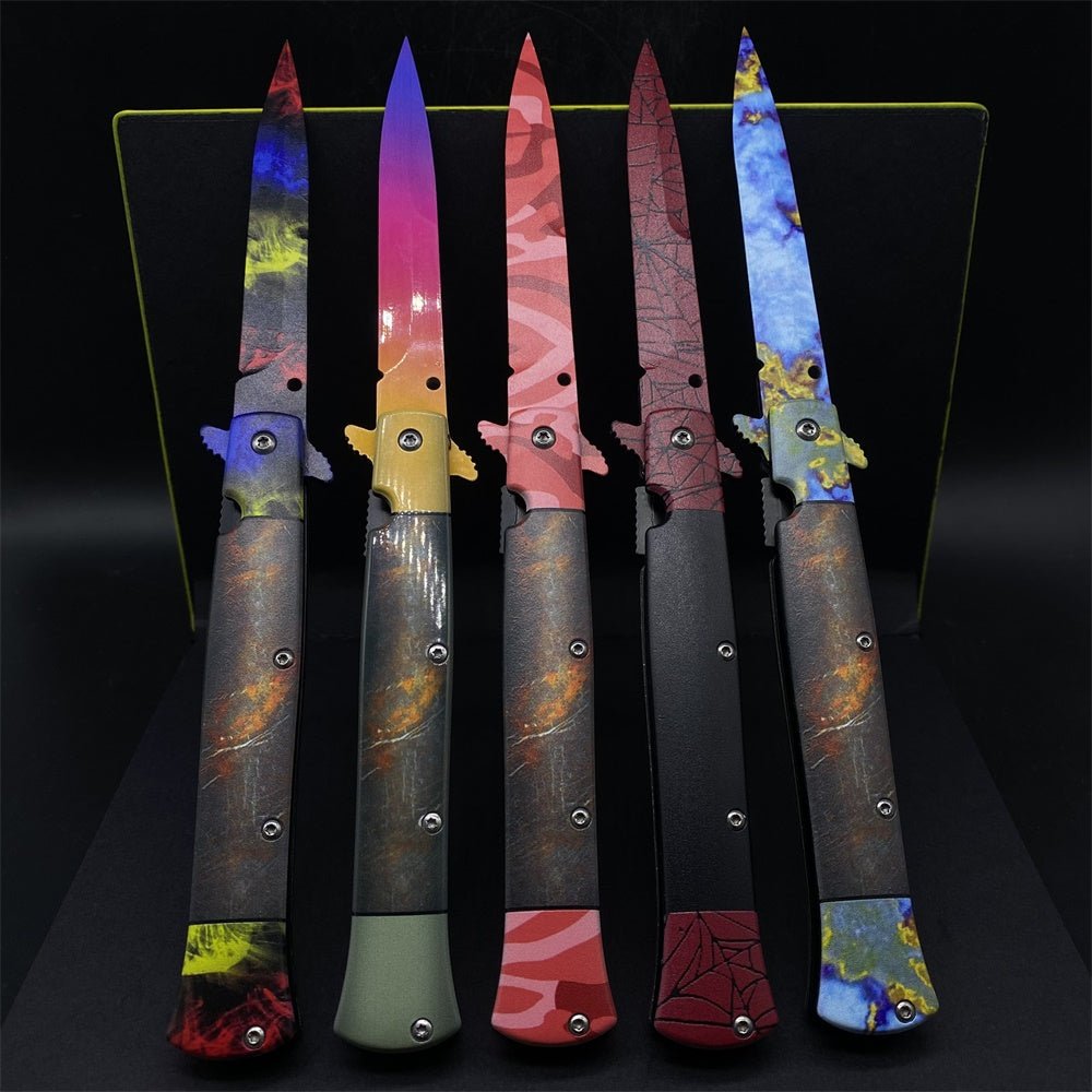 Rare Skin Stiletto Knife Blunt Blade Game Replica