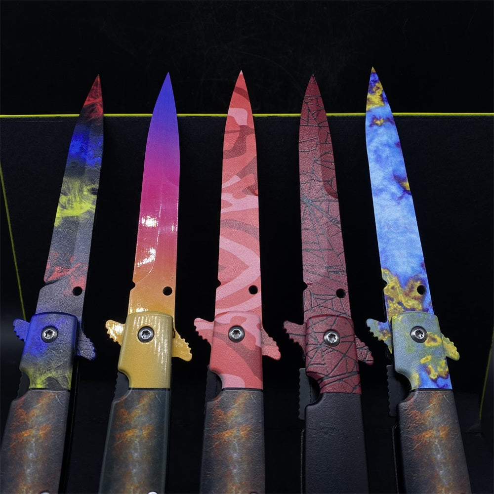 Rare Skin Stiletto Knife Blunt Blade Game Replica