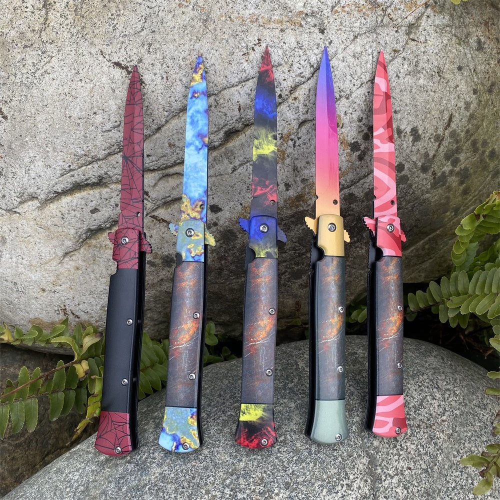 Rare Skin Stiletto Knife Blunt Blade Game Replica