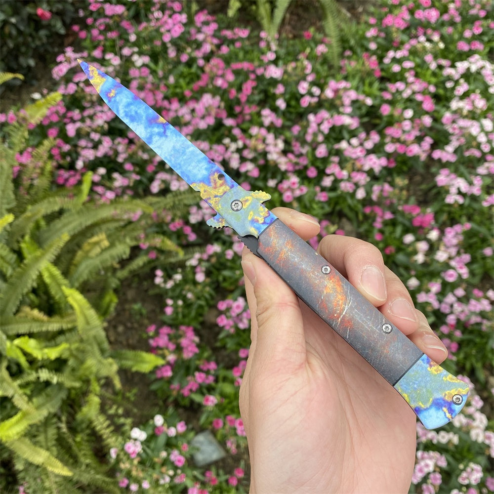 Rare Skin Stiletto Knife Blunt Blade Game Replica