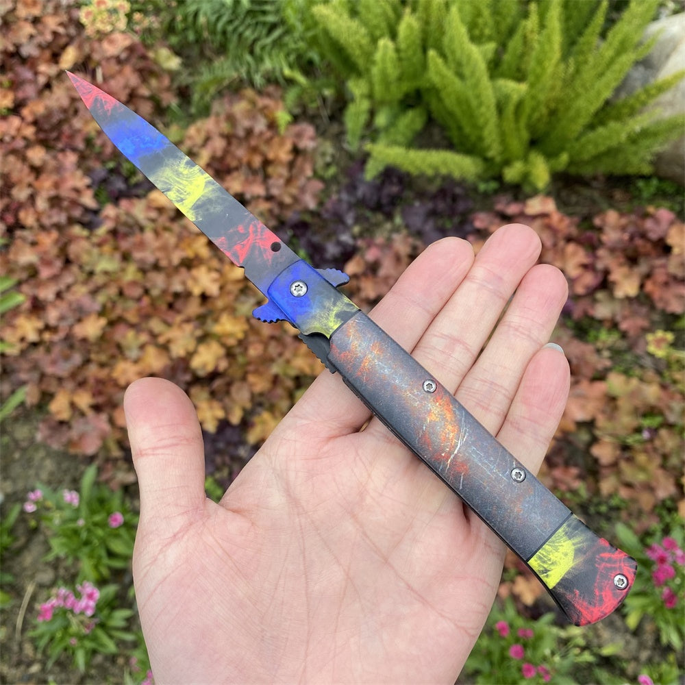 Rare Skin Stiletto Knife Blunt Blade Game Replica