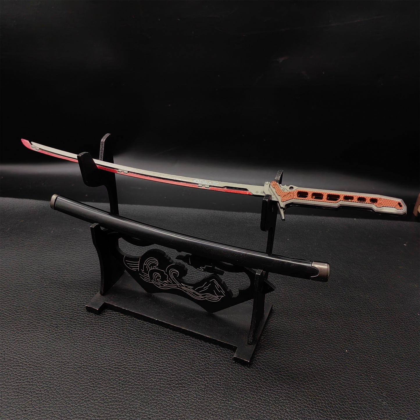 Cyberpunk Style Mini Katanas Jinchu Maru Black Unicorn Byakko Thermal Katana Errata Headhunter Knife 5 in 1 Pack
