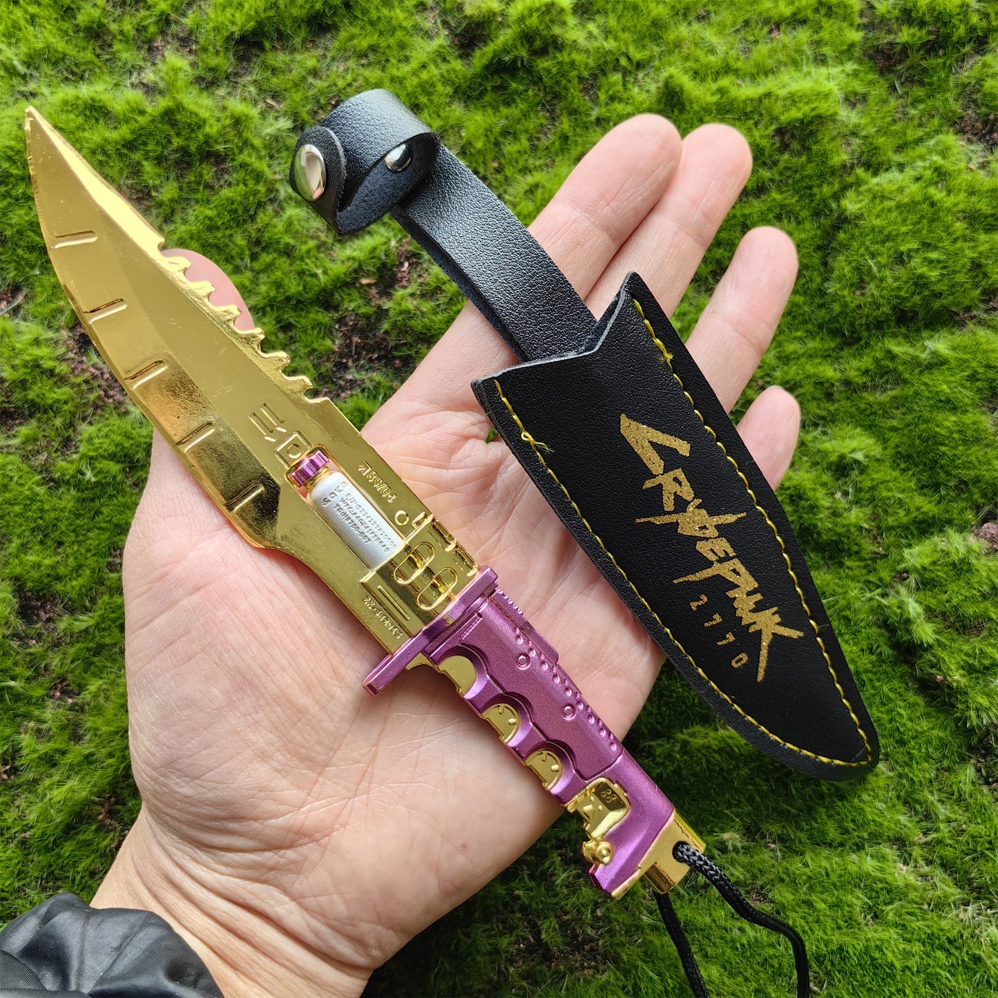 Cyberpunk Style Mini Katanas Jinchu Maru Black Unicorn Byakko Thermal Katana Errata Headhunter Knife 5 in 1 Pack