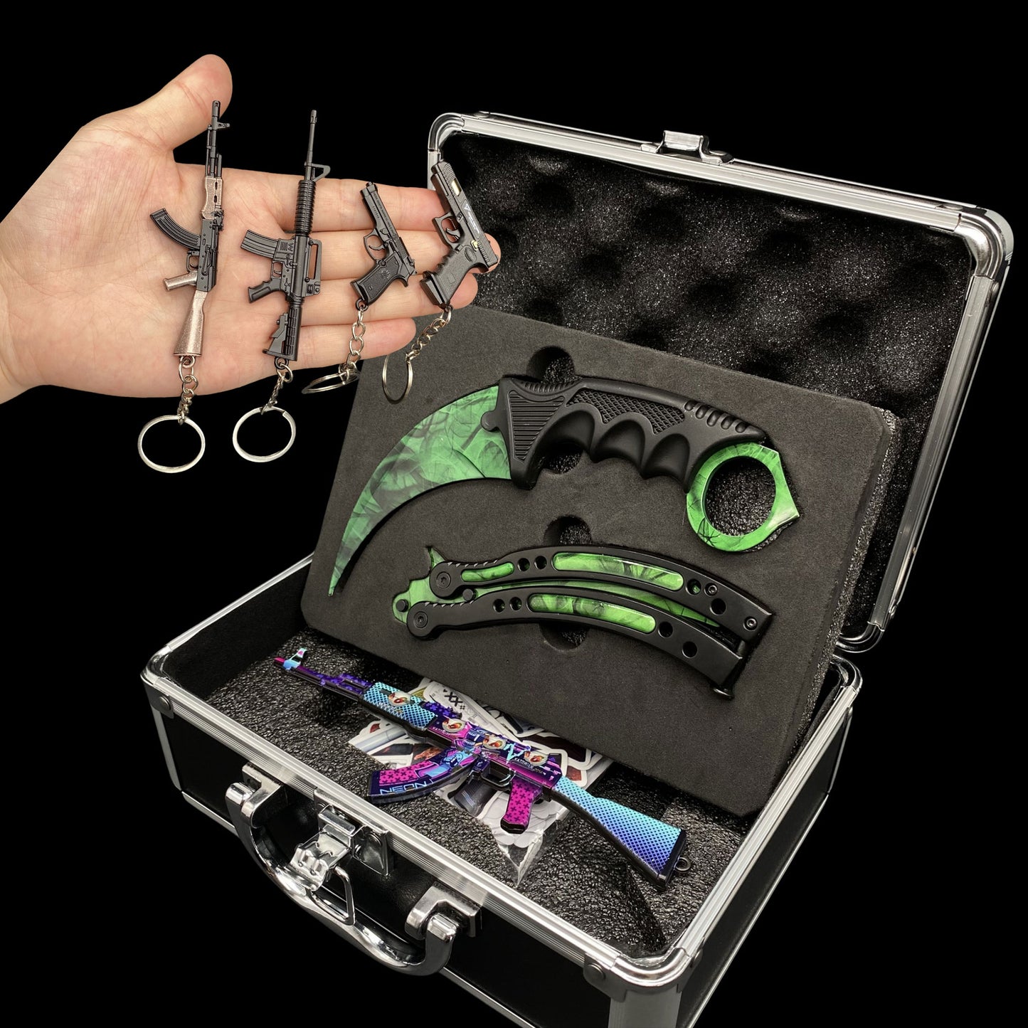 CSGO Mystery Box IRL Rare Skin Knife High End Aluminum Alloy Gift Box