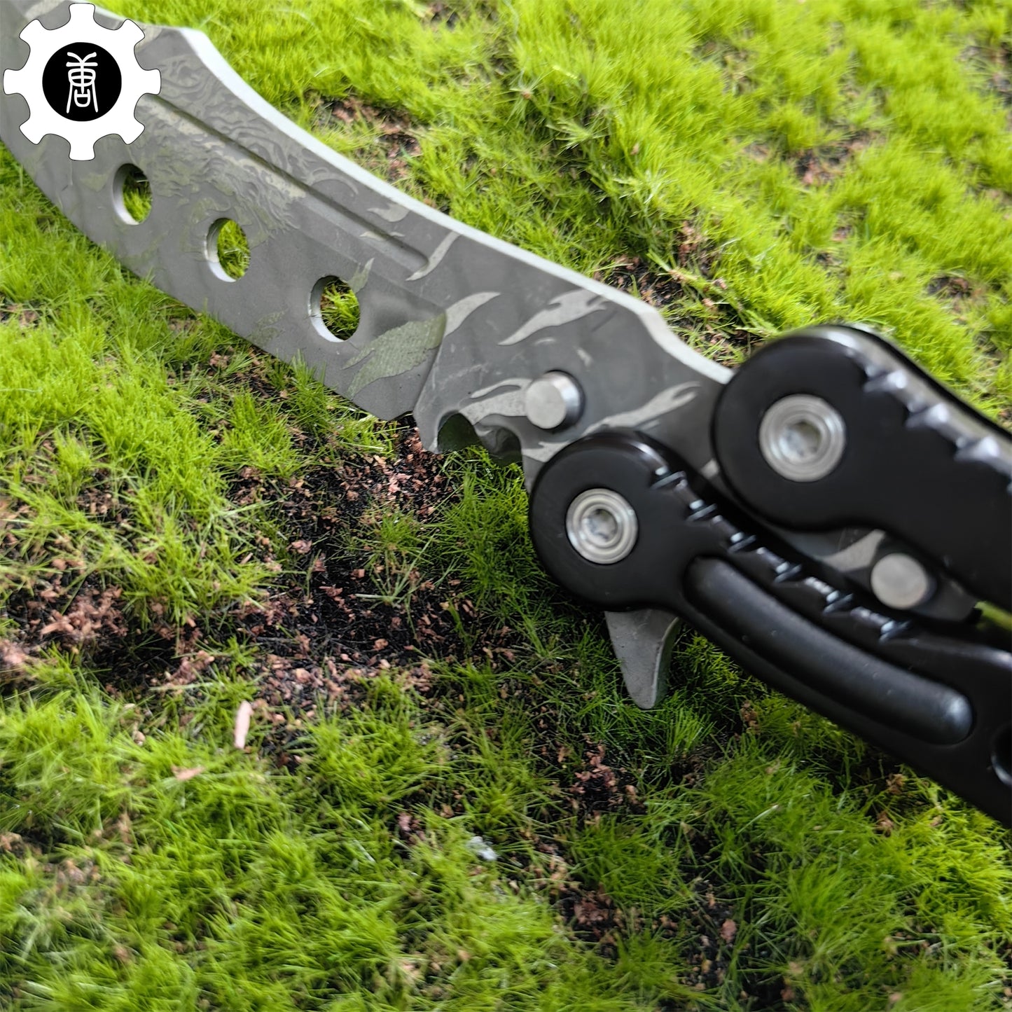 Howl Balisong Metal Butterfly Knife Game Prop