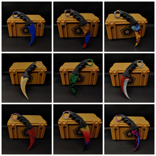 Lore Doppler Fade Autotronic Karambit Blunt Blade Replica With Gamma Case