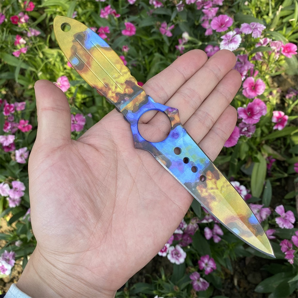Metal Skeleton Knife Stainless Blunt Blade 20cm/7.8''