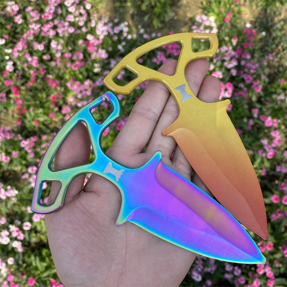 Fade Case Hardened Shadow Daggers Blunt Blade Replica For Collection