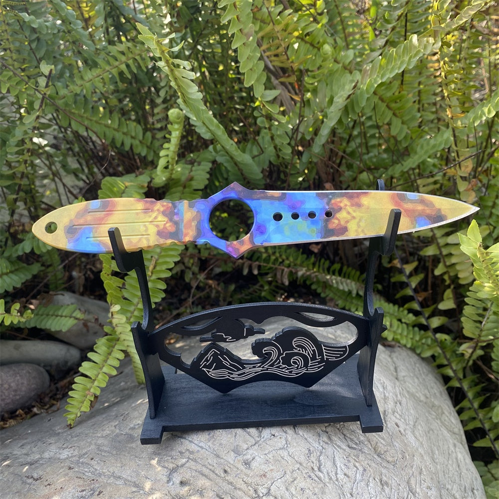 Metal Skeleton Knife Stainless Blunt Blade 20cm/7.8''