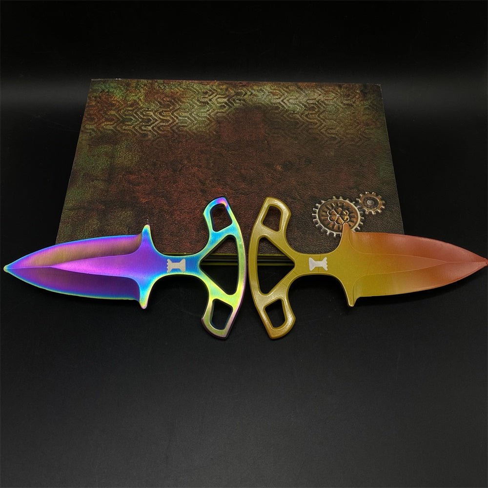 Fade Case Hardened Shadow Daggers Blunt Blade Replica For Collection