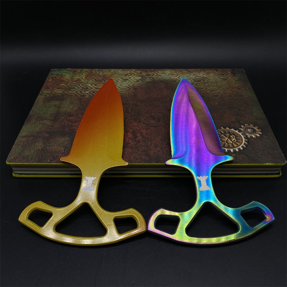 Fade Case Hardened Shadow Daggers Blunt Blade Replica For Collection