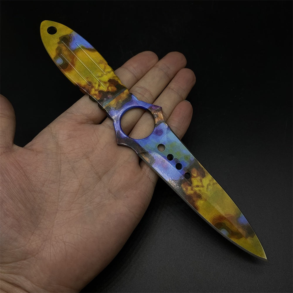 Metal Skeleton Knife Stainless Blunt Blade 20cm/7.8''