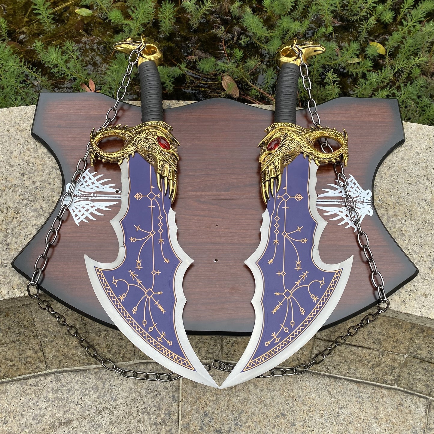 Blades of Chaos Life-size Metal Replica