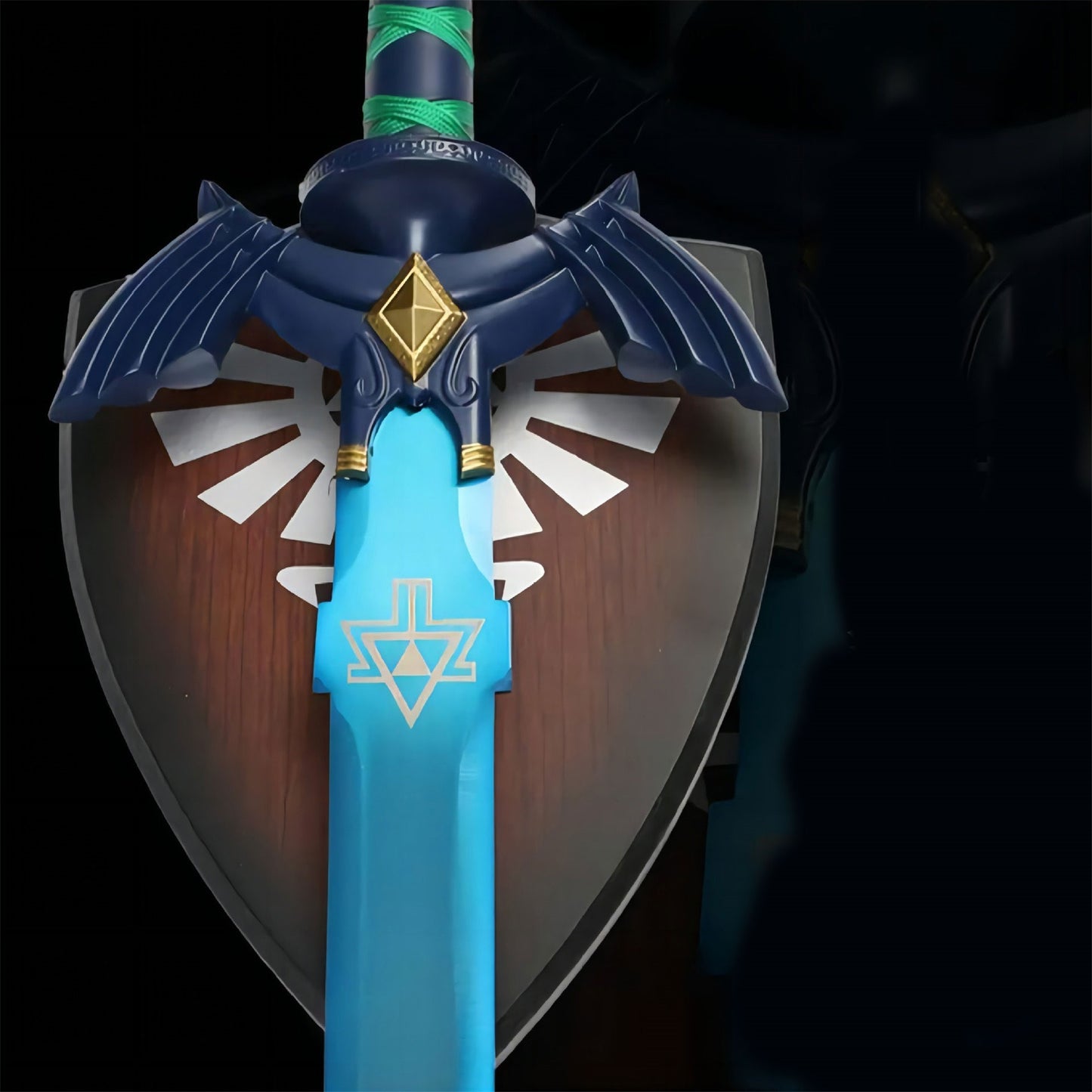 Link Master Sword Blue Blade Metal Replica Cosplay Prop
