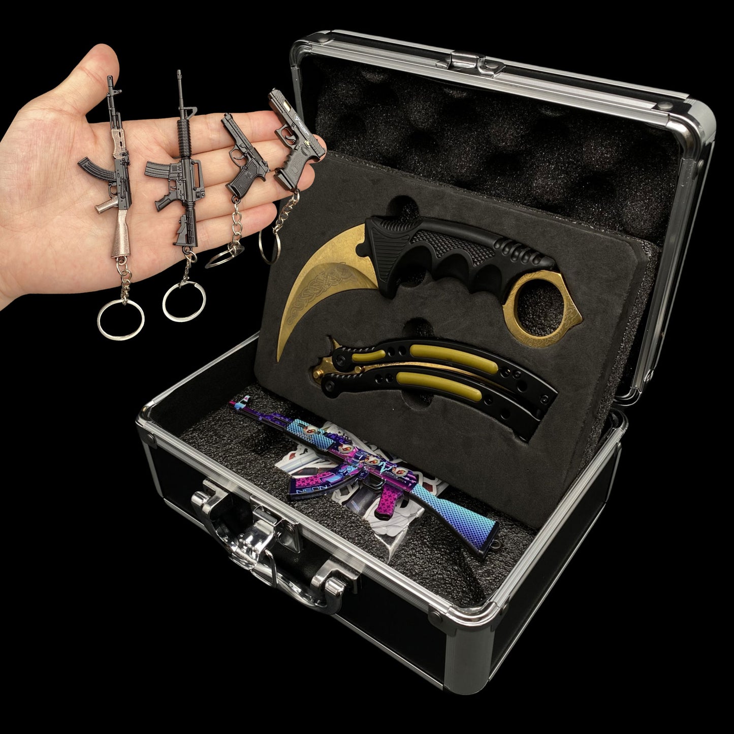 CSGO Mystery Box IRL Rare Skin Knife High End Aluminum Alloy Gift Box