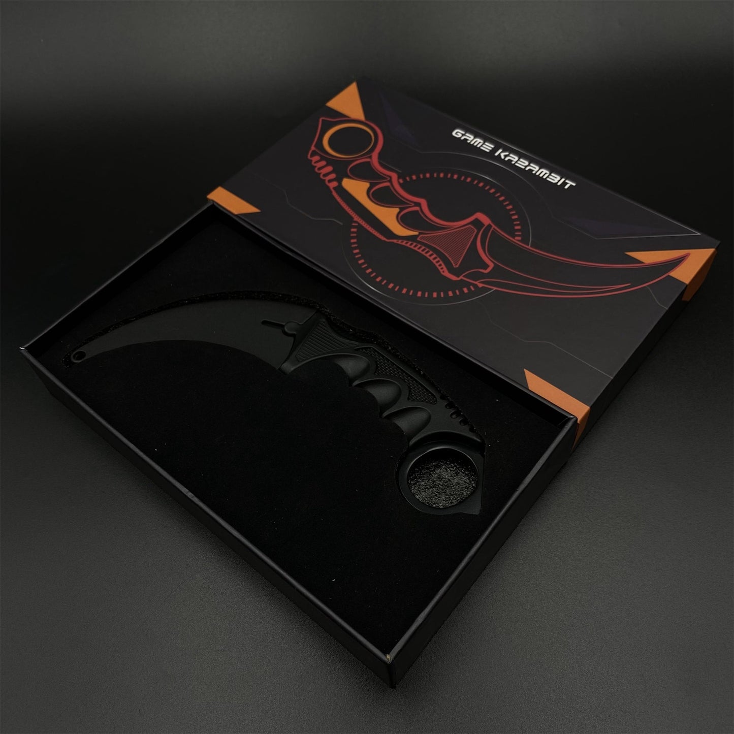 Game Karambit Night Skin Replica Dull Blade Trainer Knife For Display
