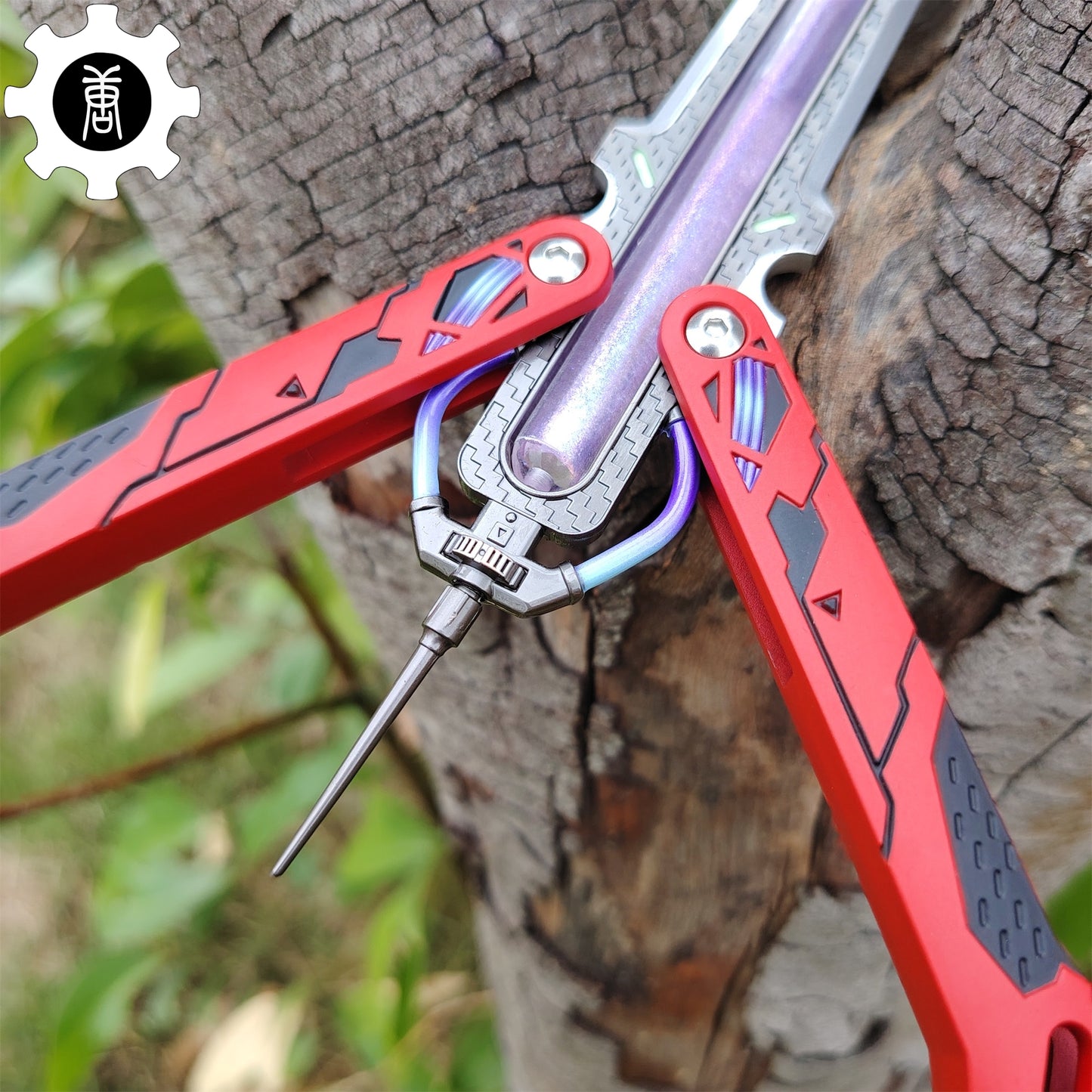 Octane Heirloom Recolor Replica-Octane Balisong Prototype Prop