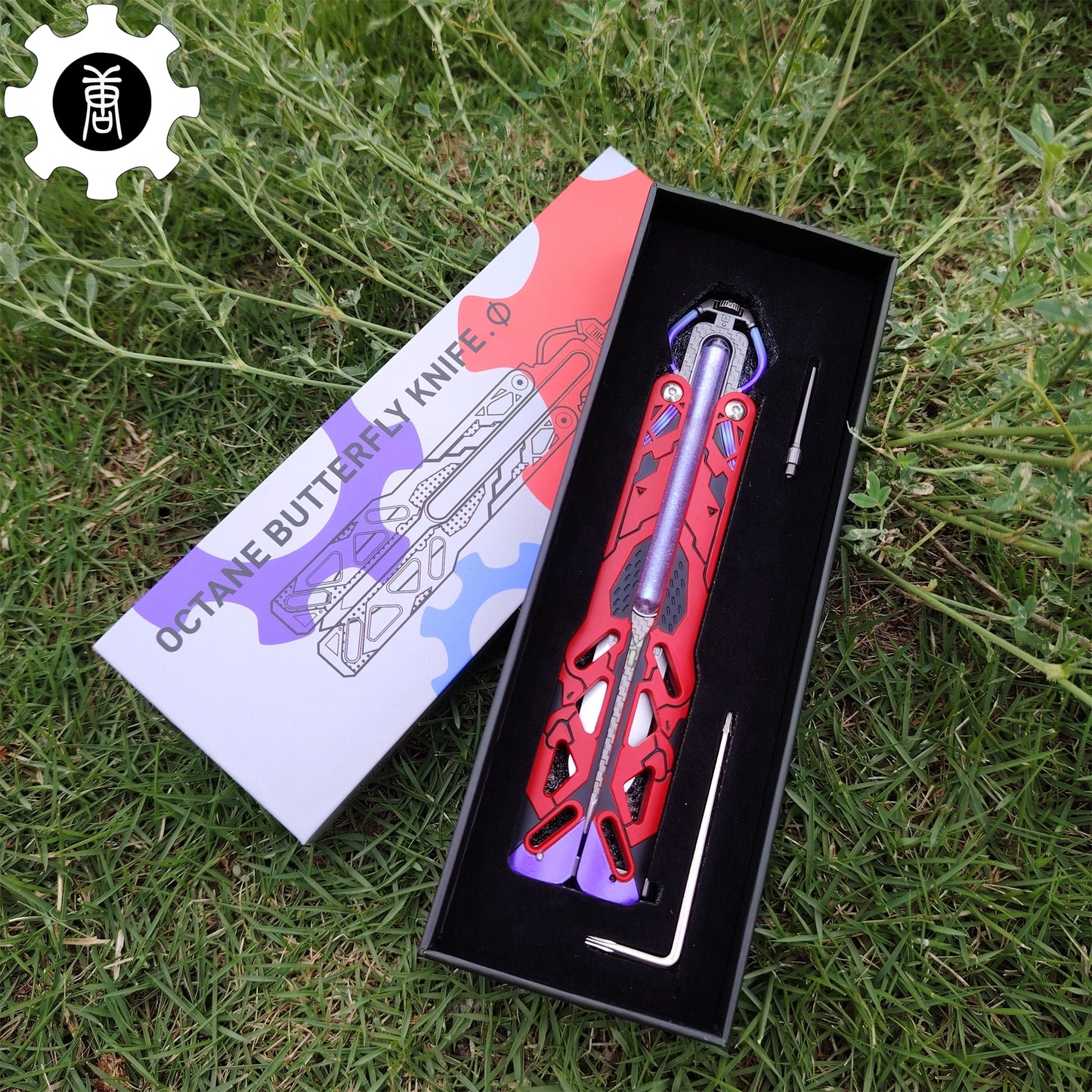 Octane Heirloom Recolor Replica-Octane Balisong Prototype Prop