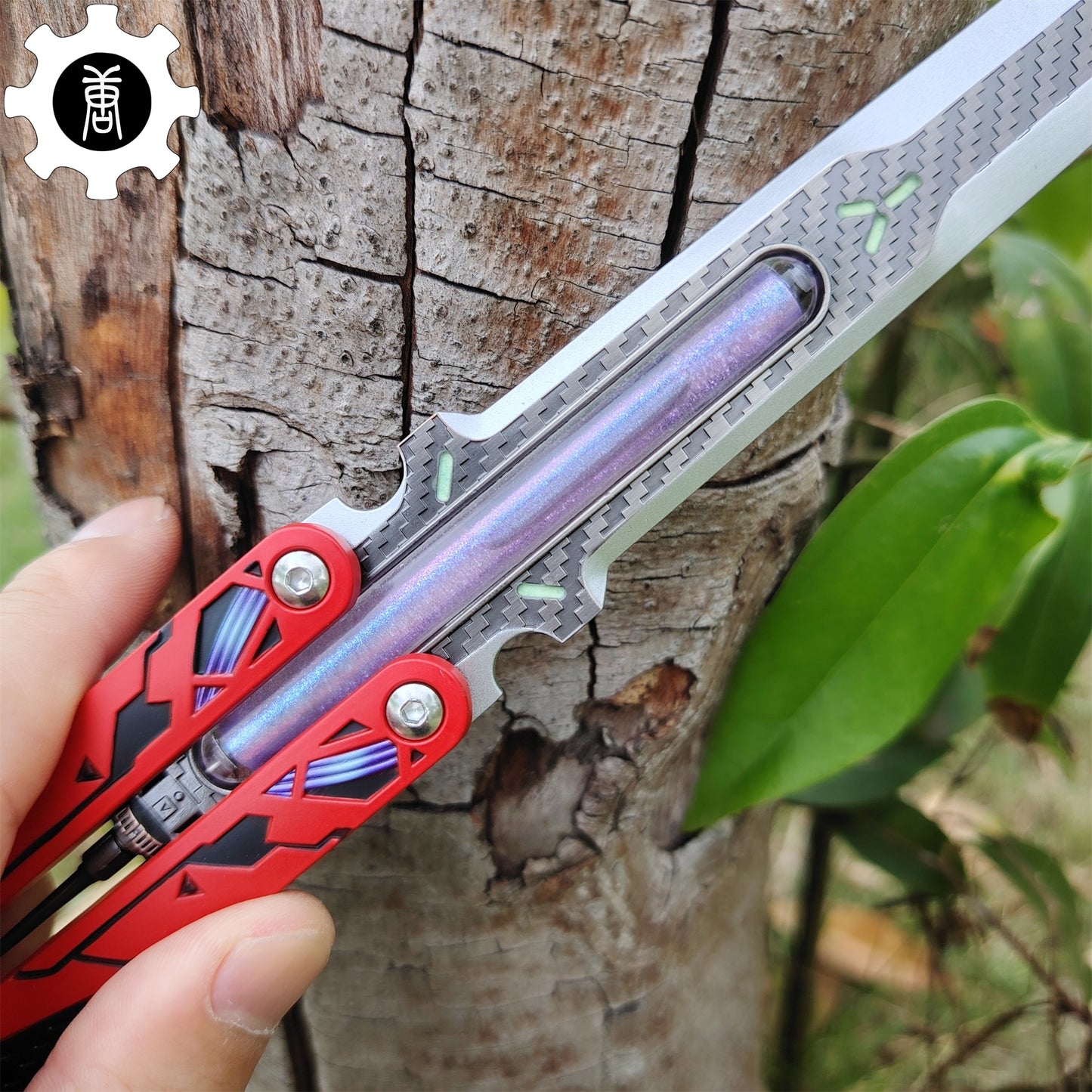 Octane Heirloom Recolor Replica-Octane Balisong Prototype Prop
