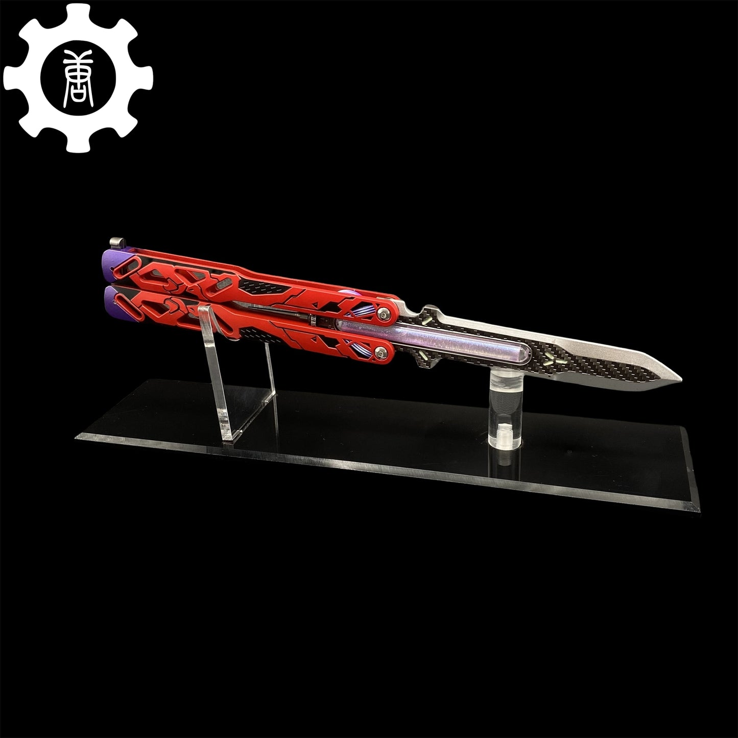 Octane Heirloom Recolor Replica-Octane Balisong Prototype Prop