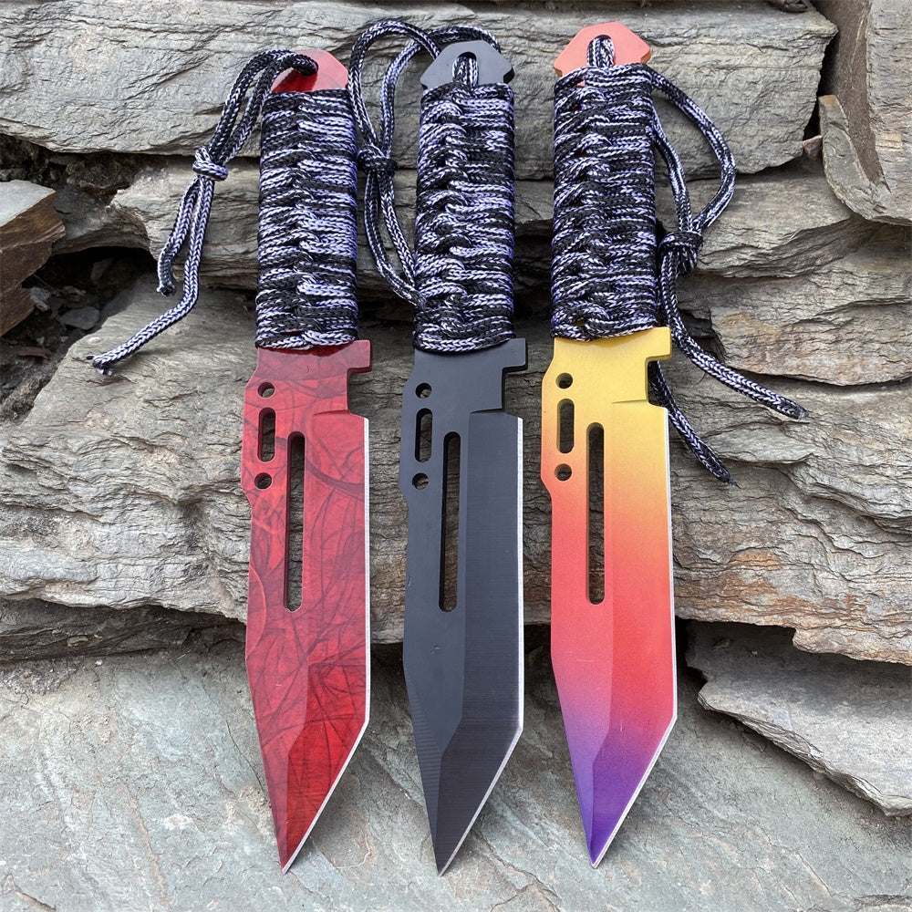 Collective Game Knife Inspired Paracord Knife Sharp Blade