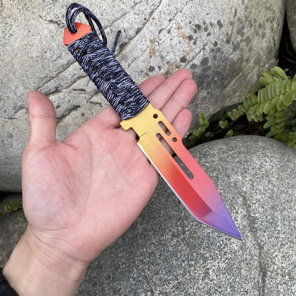 Collective Game Knife Inspired Paracord Knife Sharp Blade