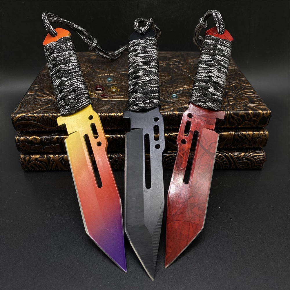 Collective Game Knife Inspired Paracord Knife Sharp Blade