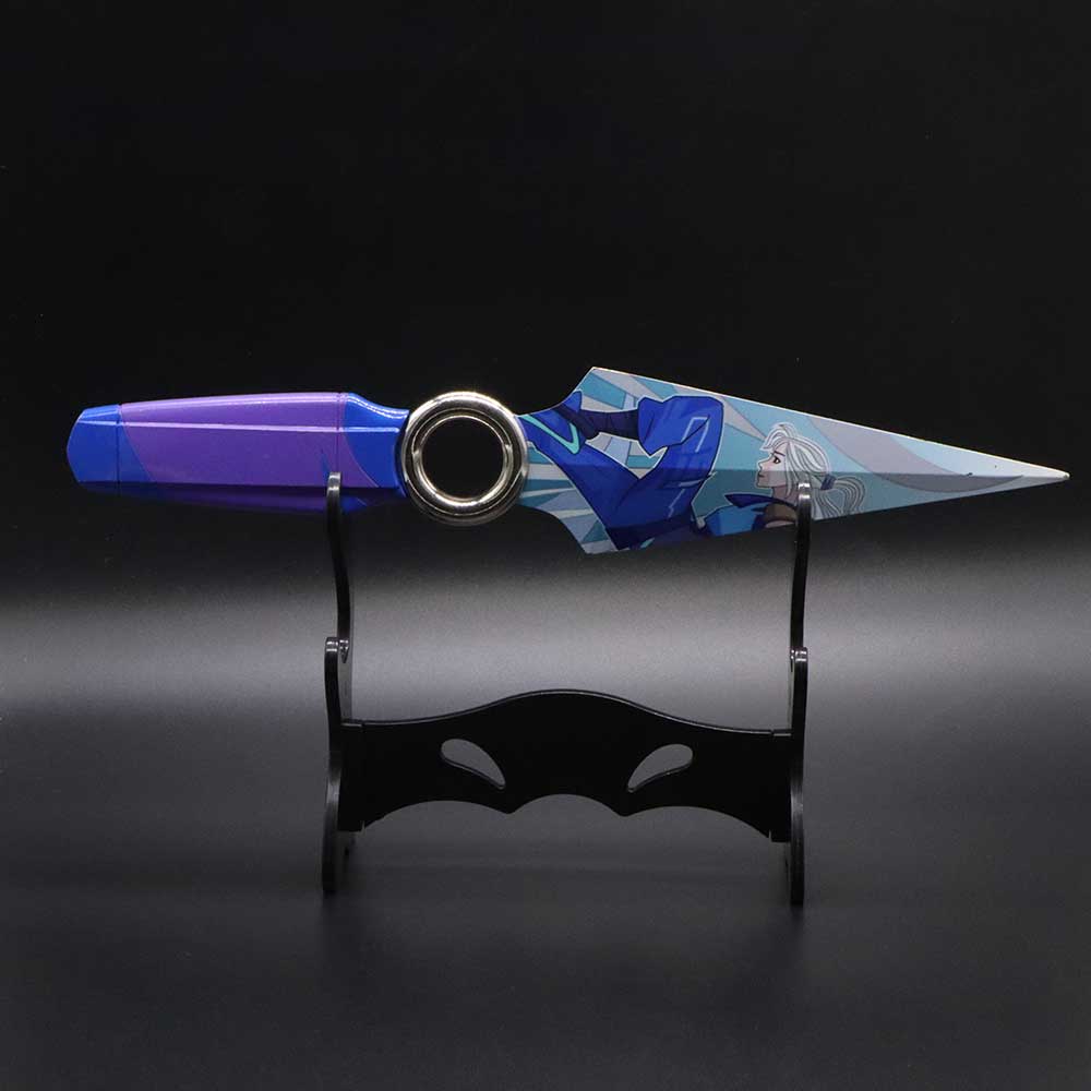 2-Layer Plastic Dagger Balisong Small Swords Display Stand 3 In 1 Pack