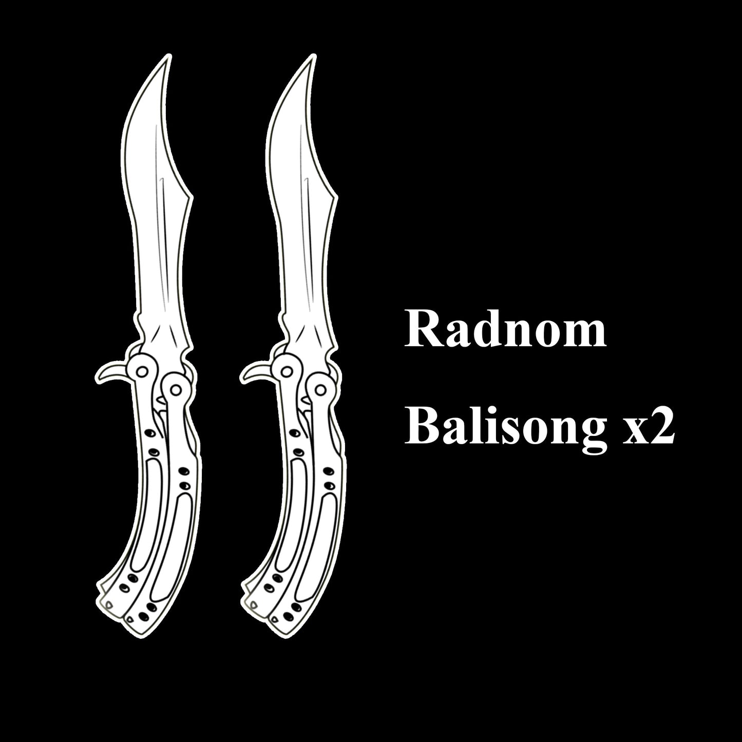 CS Butterfly Knife Balisong Trainers Blunt Blade Mystery Prize
