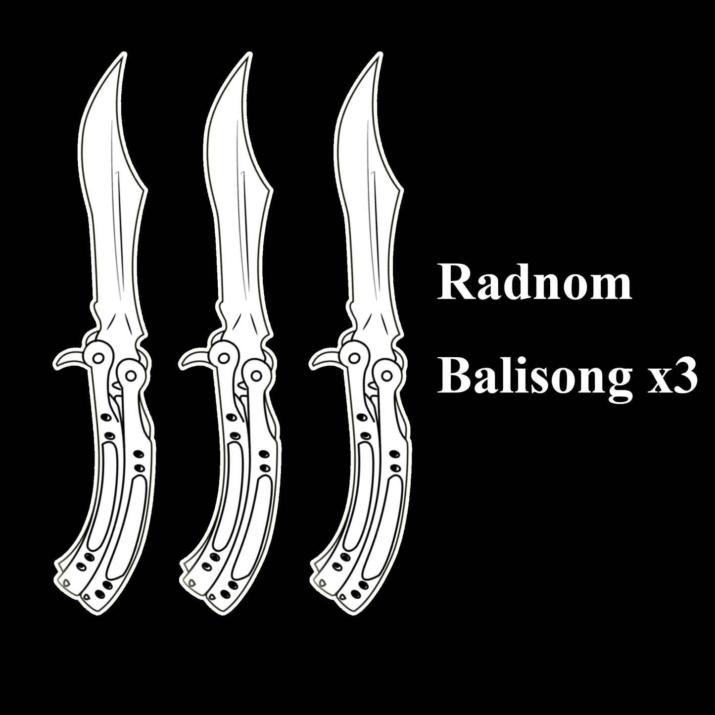 CS Butterfly Knife Balisong Trainers Blunt Blade Mystery Prize