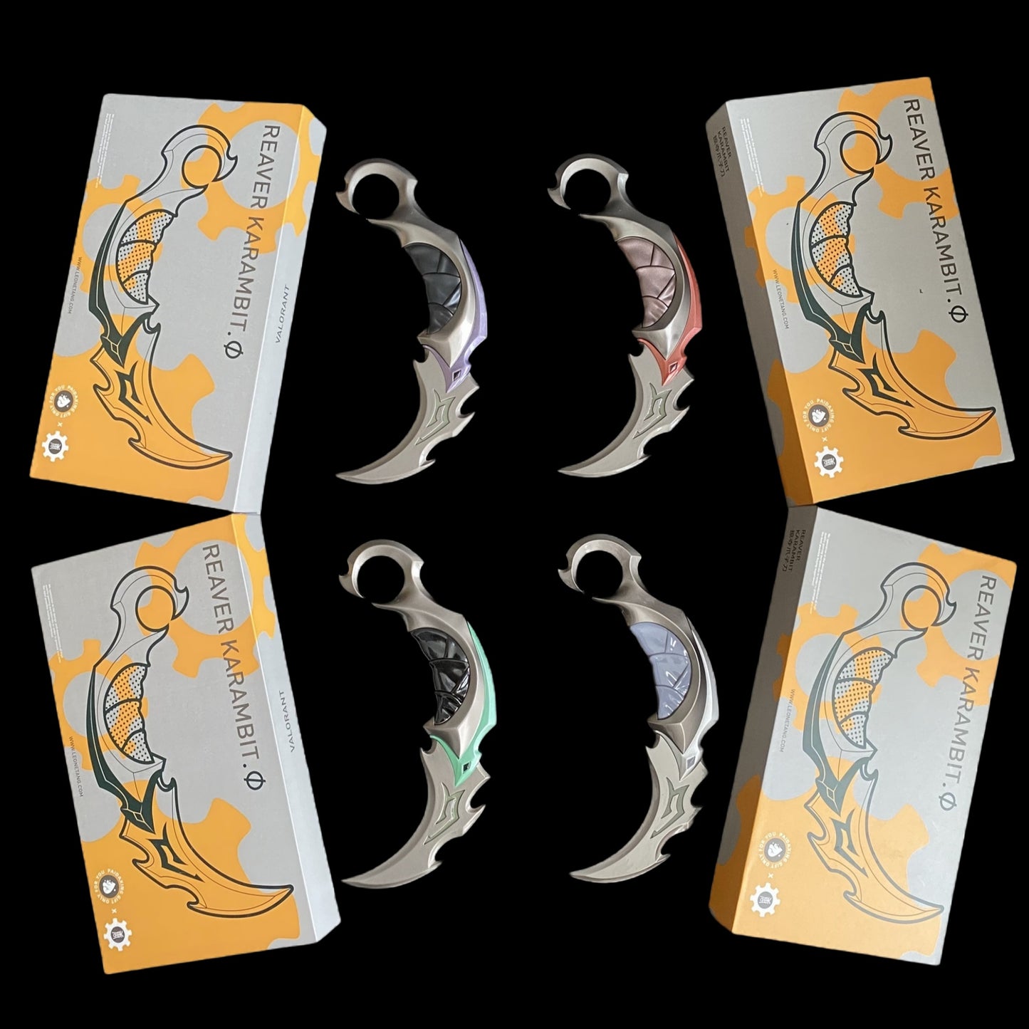 Reaver Karambit Metal Blunt Blade Trainer Cosplay Prop Game Replica